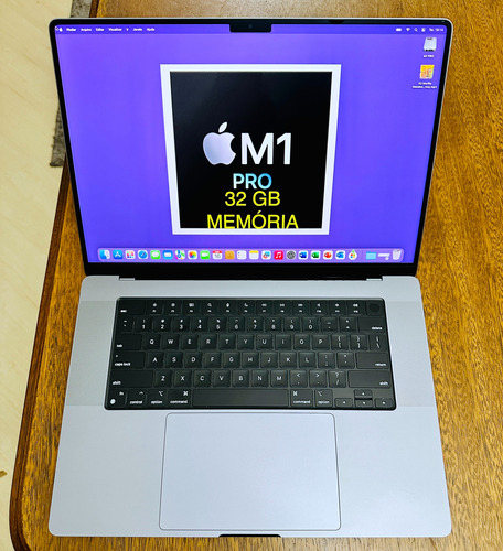 Macbook M1 Pro. Mem. 32 Gb. Tela 16. Ssd 512. Garantia 2025
