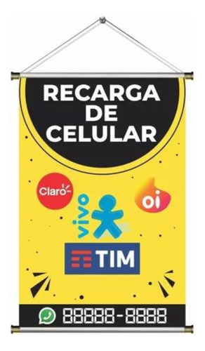 Recarga Telefonica De Celular Tim Claro Vivo R$ 20,00 Oferta