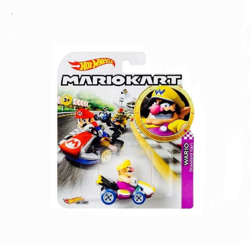 Hot Wheels Mario Kart Wario Escala 1/64 Original 100% Mattel