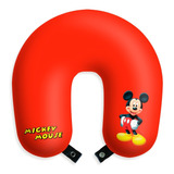 Mickey Travesseiro Almofada Pescoço Viagens Disney + Brinde