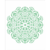 Stencil 20×25 Simples  Mandala Flor Bauer  Opa 2458