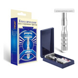 Barbeador Aparelho De Barbear Clássico Alumínio Safety Razor