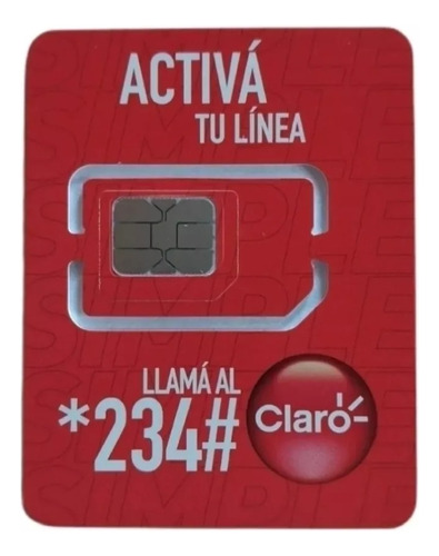 Chips Sims Claro 3 En 1 (50 Unidades) 