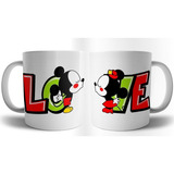 Mickey Mouse Duo Tazas Personalizadas Dia Del Amor Y Amistad