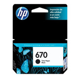 Cartucho Hp 670 Negro