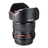 Lente Samyang Sy14m-c 14mm F2.8 Para Canon -negro Color Negro