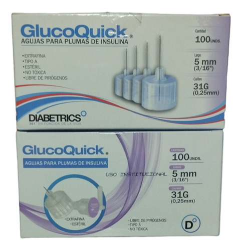 Agujas Para Plumas De Insulina X 200 Glucoquick 