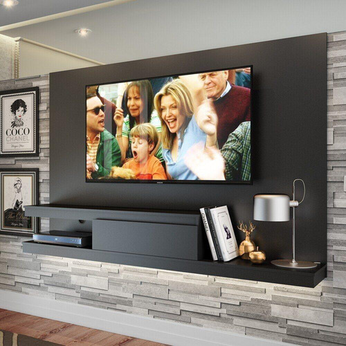 Painel Tv 50  Multimóveis Cr25140 Preto