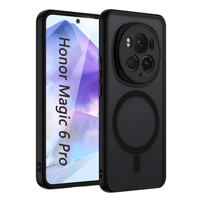 Funda Para Honor Magic 6 Pro Ultrafina Transparente Antigolpes Y Esmerilada Compatible Con Carga Inalámbrica Negro | MercadoLibre