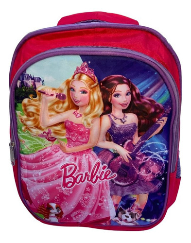 Mochila Infantil Escolar Média Costas Barbie 3d Alto Relevo