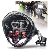 Faro Daymaker Ojo De Demonio Con Carcasa Para Harley