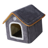 Cama Para Gatos Refugio Para Mascotas Extraíble Gris L