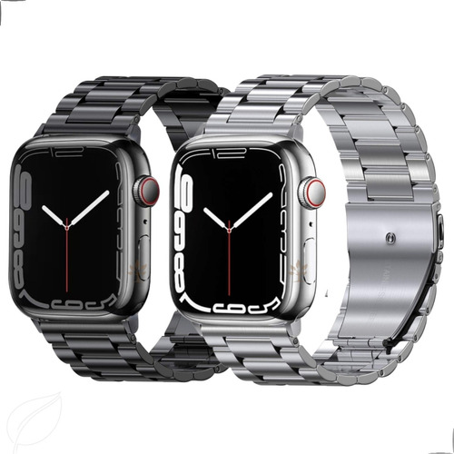 Pulseira Compatível Apple Watch Metálica 38 40 41 42 44 45mm