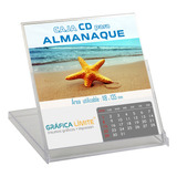 Caja Cd Calendarios Almanaque Acrilica Plastica Souvenir X10