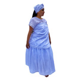 Baiana 4 Pças Plus Size Roupa Santo Lesie Umbanda Candomblé