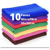 Kit 10 Pano Mágico Microfibra Flanela Seco Anti-risco Macio