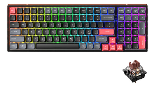 Teclado Mecánico Gamer Machenike K600lite 100 Español Rgb