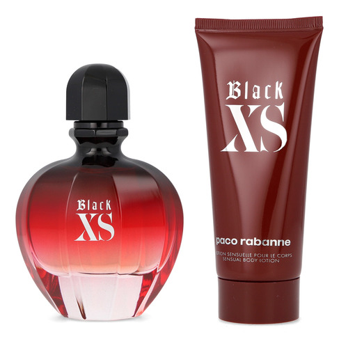 Set Paco Rabanne Black Xs Mujer 2 Pzas Edp Original Vers 1