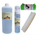 Kit Espuma Limpiador Para Tenis 250ml + Refil 1l + Cepillo