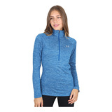 Buzo Entrenamiento Under Armour Tech 1/2 Zip Mujer En Azul |