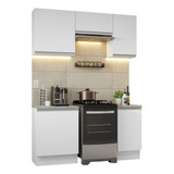 Armario De Cocina Completo 160cm Glamy Madesa - Blanco