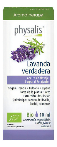 Aromaterapia Aceites Esenciales Lavanda Verdadera Org 10 Ml