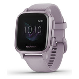 Reloj Garmin Venu Sq Smartwatch Rectangular Estrés Garminpay Color De La Caja Orchid Color De La Malla Orchid Color Del Bisel Metallic Orchid