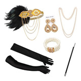 1920s 's Vintage Great Gatsby Feather Headbands Flapper