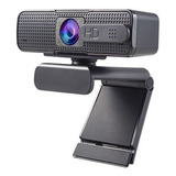 Webcam Full Hd 1080p Microfone Embutido Alta Resolução Cor Preto