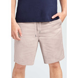 Short Deportivo Ferrato Para Hombre Elástico Ajustable Cafe