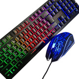 Teclado Semi Mecãnico Com Mouse 3200dpi Para Jogos Esports