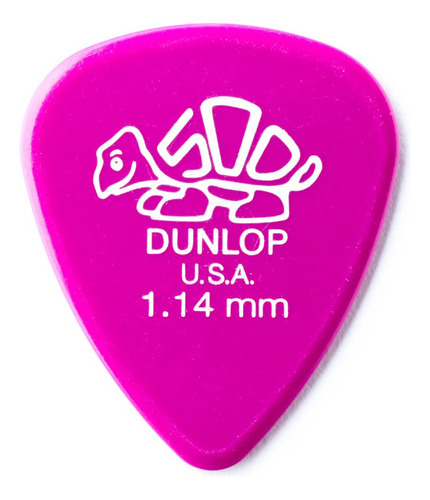 Púas Delrin 500 1.14 Pack X 12 Unidades Jim Dunlop 41r 1.14 Color Rosa Oscuro Tamaño 1.14