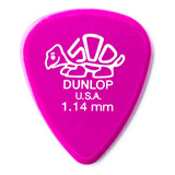 Púas Delrin 500 1.14 Pack X 12 Unidades Jim Dunlop 41r 1.14 Color Rosa Oscuro Tamaño 1.14