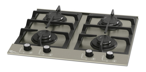 Fogão Cooktop Fischer 4 Bocas Platinium Prime Escovado 20874