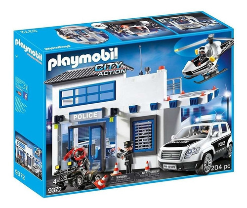 Playmobil 9372 Mega Set De Policia-pido Gancho