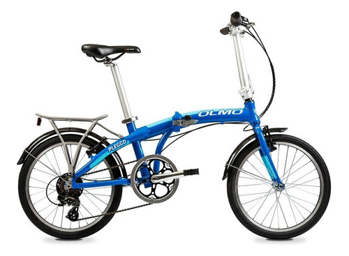 Bicicleta Olmo Pleggo P20 Rodado 20 Azul Y Celeste