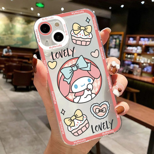 Funda De Teléfono Sanrio Cinnamoroll Kuromi Para iPhone 15 1