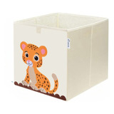 Caja Almacenamiento Juguetes Organizadora Infantil Leopardo