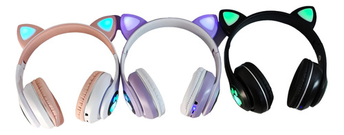 Diadema Gamer Gato Bluetooth Audífono Inalámbrico Headset #1