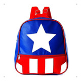 Mochila Vingadores Capitão América Pequena Escolar Passeio