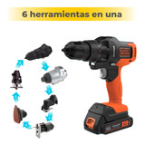 Taladro + Juego Herramientas Inalámbricas Matrix 20v 6 En 1 