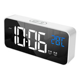 Reloj Con Alarma Con Carga Usb, Relojes Digitales Led, Espej