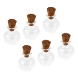 Aexpes 6pcs Mini Small Cork Stopper Frascos De Vidrio