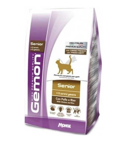 Gemon Cat Senior Chicken & Rice 400 Gr Pethome