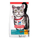 Alimento Hill's Science Diet Indoor Para Gato Adulto Sabor Pollo En Bolsa De 1.5kg