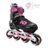 Patines Recreacional En Linea Hd Color Fucsia Con Envio