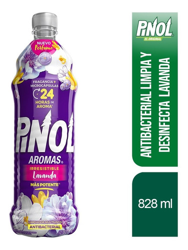 Pinol Antibacterial Limpia Y Desinfecta 828ml Lavanda