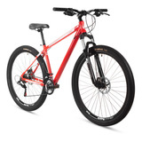 Bicicleta Montaña R29 Turbo Deimos Aluminio Roja Color Rojo Tamaño Del Cuadro L