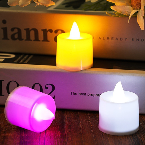 Velas Decorativas Led Tono Calido X3 Unidades Incluye Pilas