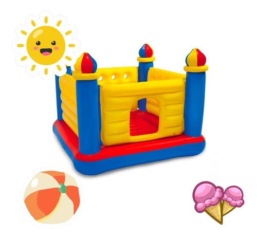 Castillo Inflable Saltarín Juego P/niños 175x135 Cm Intex